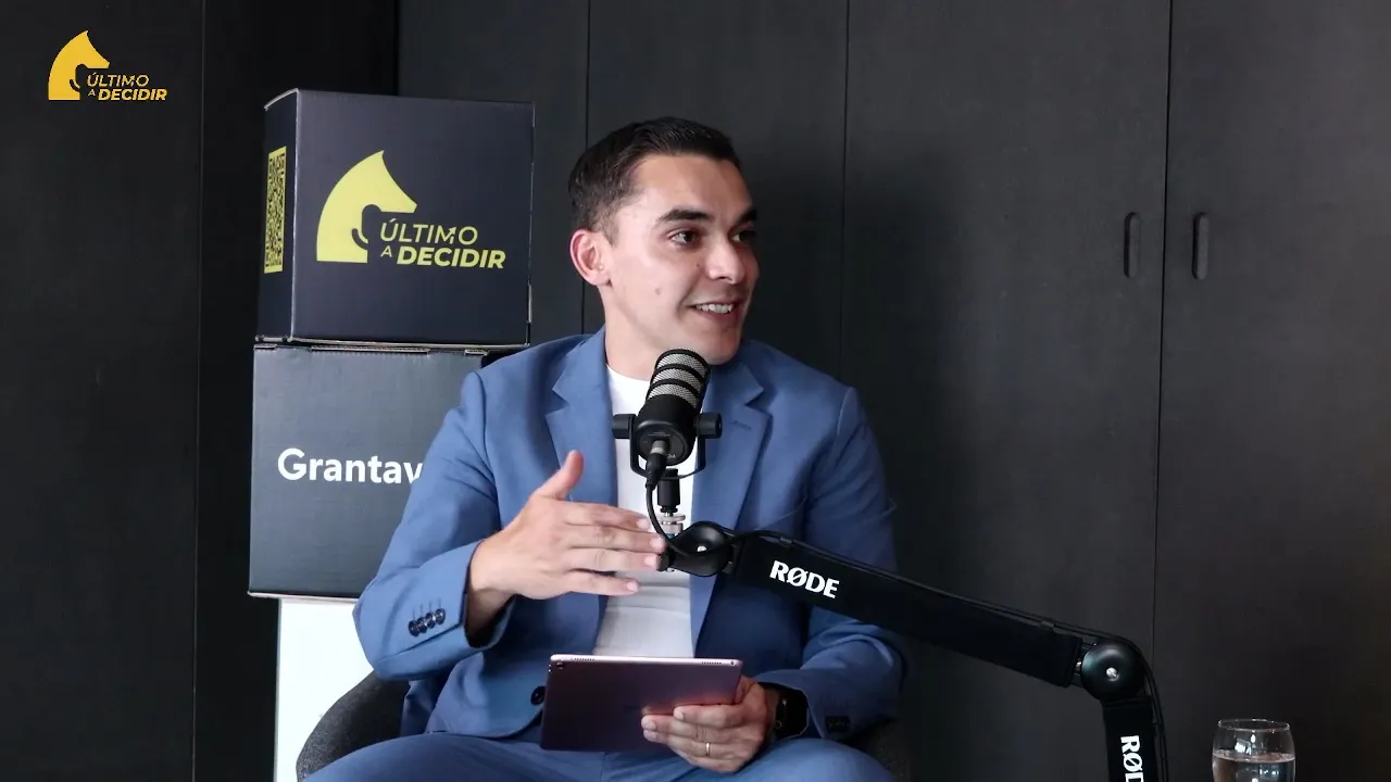Fábio Gomes durante a gravação do episódio